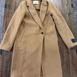 Babaton Tan Steadman virgin wool Coat